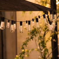 Guirlandes lumineuses LED d'extérieur Globe, ampoules en plastique incassables, lumières de patio étanches pour jardin, extérieur, cour, véranda