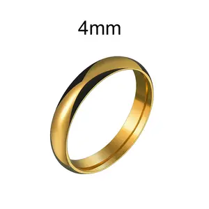 Veromca anel de ouro personalizado, aço inoxidável, confortável, para homens, moda, clássico, joias