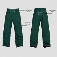 Pantalons de ski baggy pour hommes personnalisés, pantalons de neige imperméables, pantalons cargo pour hommes, pantalons de snowboard, logo personnalisé OEM, pantalons de ski coupe-vent pour hommes