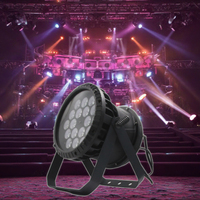 Extérieur DMX 4in1 Étanche RGBW LED Par IP65 Tête Mobile Stage Light UV Faisceau avec 18*10W Cob Aluminium et PVC Corps 3W Puissance
