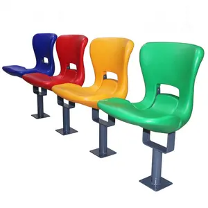 Hot Sale HDPE stadium chair seats with UV and fire resistant plastic chair for gym, outdoor and other sports arena