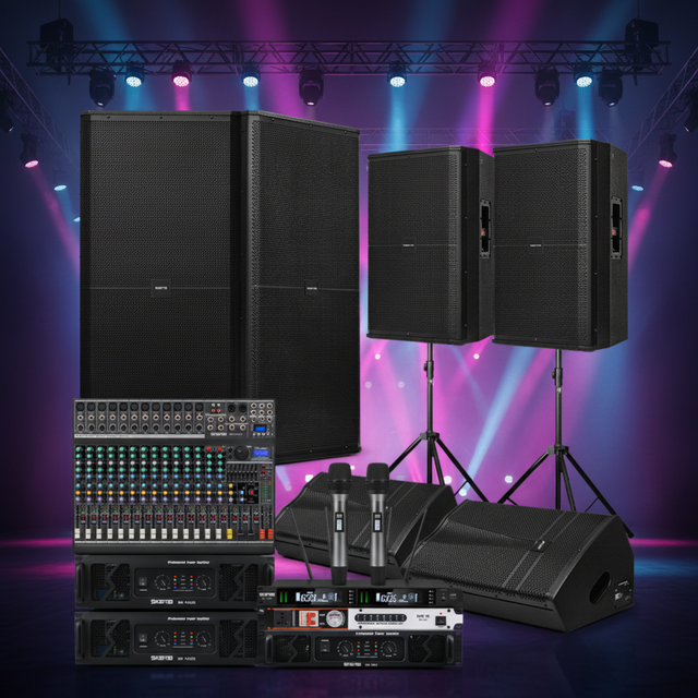 Professional Audio Video Lighting pa System Speaker Outdoor Sound Speaker 15 Inches Dj Passive Speaker Outdoor Sound System