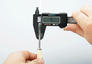 Stainless Steel Barbecue Needle with Wooden Handle Non-Magnetic round Stick Flat Stick Accessory Tools Type - Product Image 4