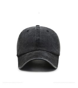 Casquette de baseball en jean délavé style streetwear à 6 panneaux, effet usé, avec logo brodé personnalisé, boucle en cuivre doré, casquettes Dad Caps en gros - Product Image 2
