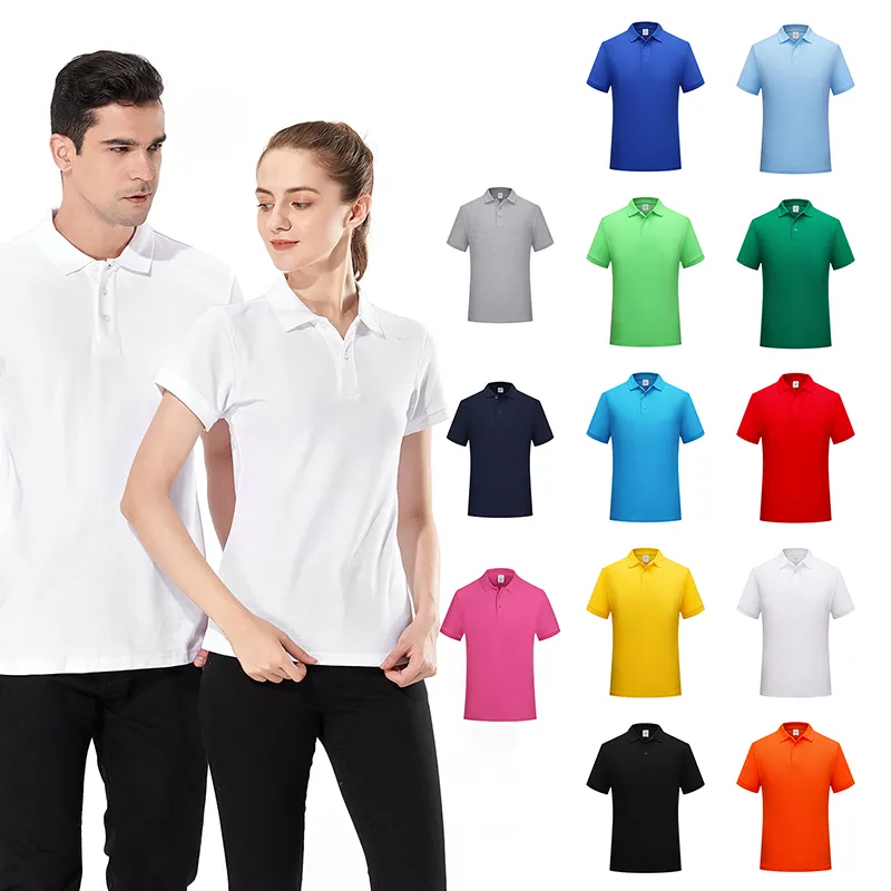 Ropa de algodón personalizada algodón de alta calidad impresión bordado OEM logotipo liso en blanco hombres Polo camiseta 230 GSM camisetas cbj-l