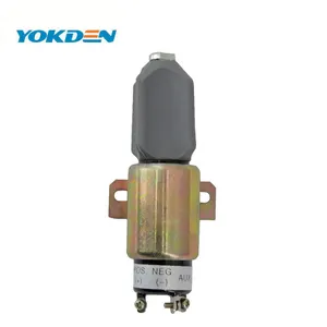 24V SA-3766-T-24 SA-3933-24 Katup Solenoid Penutup Mesin Diesel untuk Ekskavator S6K 6D31/6D14