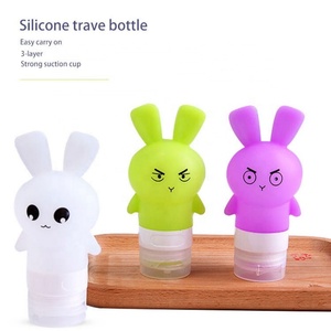 Custom Size 40/50/60/70/80/90ml <b>Refillable</b> Silicone Travel <b>Hand</b> Sanitizer Bottles Reusable Silicone Squeeze Bottle for Toiletry - Product Image 1