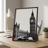Marco de Fotos de Madera de Pino de Color Personalizado, Ecológico, Ligero, Moderno, para Exhibición en Pared o Escritorio