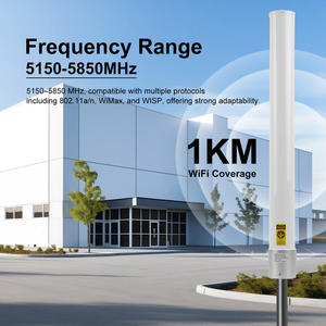 SUNCOMM <span class=keywords><strong>AN</strong></span>-5158 WiFi ファイバーグラスアンテナ 5.1-5.8GHz 2x2 MIMO 無指向性 13dBi 5G ホテル、家庭用、屋根/ポール設置 1.5 - Product Image 3