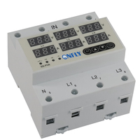 ATS 63A 100A Dispositif de commutateur de transfert automatique Triphasé Réglable sur et sous Stabilisateur de protection de tension