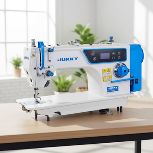 JUKKY  Machine à coudre à point droit à entraînement direct à grande vitesse populaire JK-9802 Machine à coudre industrielle à entraînement direct à grande vitesse à point plat - Product Image 1