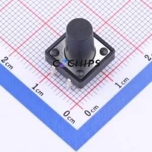 TSF001A14026A Tactile Switch DIP-4P,12x12mm Switch Round Button 2.6N Through Hole 12mm - Product Image 1