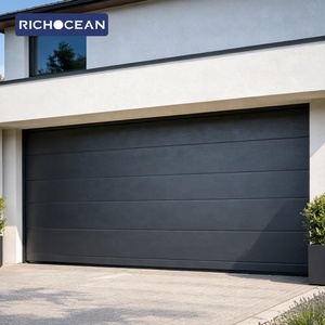 Portes de garage en acier coloré RICHOCEAN, fabrication sur mesure, prix bas, entrée de voitures, portes sectionnelles coulissantes - Product Image 1