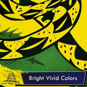 Promosi spanduk ular kuning kaki 3x5 tidak tapak pada saya bendera 3x5ft bendera Gadsden - Product Image 3