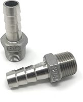 Adaptateur de tuyau de pompe à carburant en acier inoxydable, 3/8 5/16 1/4 mppt à raccords de tuyau de 5mm- 16mm