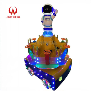 Giostra per Bambini da Esterno con Sedili <span class=keywords><strong>di</strong></span> Varie Forme e Luci, <span class=keywords><strong>Cavalli</strong></span> Rotanti per Divertimento dei Bambini - Product Image 1