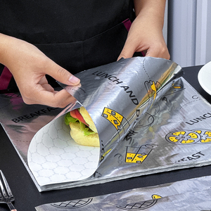 Custom Oil Proof Aluminum Foil Honeycomb Deli Parchment <strong>Baking</strong> <strong>Paper</strong> Wrapping Kraft <strong>Paper</strong> Food Grade Foil Sandwich Burger <strong>Paper</strong> - Product Image 2