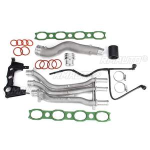 Pour Porsche Cayenne 955 2003-2006, cylindrée 4.5 V8, tuyau de refroidissement de voiture, tuyau d'eau de refroidissement en aluminium - Product Image 2