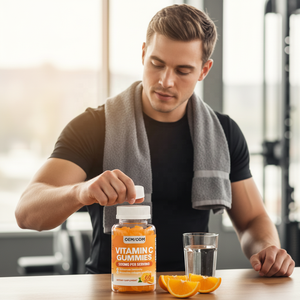 סוכריות גומי ויטמין C למבוגרים 500 מ\\\"ג 60 יחידות בסיטונאות |   תוסף תזונה בטעם תפוז לקולגן, לתמיכה בחיסון וצפיפות העצם - Product Image 6