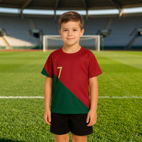 Uniforme de Fútbol Personalizado por Sublimación para Hombre, Conjunto de Camiseta y Pantalones Cortos Transpirables para Equipo de Fútbol