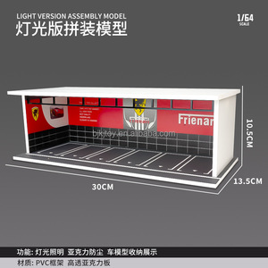 Di alta qualità staccabile 1/64 scala auto <span class=keywords><strong>Garage</strong></span> Diorama di plastica parcheggio giocattolo per simulazione - Product Image 6