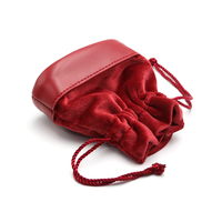 Pochette en velours organique blanc avec cordon de serrage, impression de logo personnalisé, réutilisable, pour bijoux, cadeaux, accessoires, sac anti-poussière