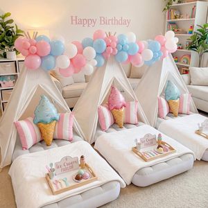 Tienda de campaña <span class=keywords><strong>tipi</strong></span> de lona de algodón para niños, tienda de juegos plegable para interiores, para bebés, fiestas infantiles, pijamadas, regalos, juguete - Product Image 1