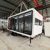 Maison Capsule Clé en Main Préfabriquée, Mini-Maison avec Cuisine et Salle de Bain, 20FT, Maison d'Invités pour Jardin, Étanche et Isolée, Vente Directe Usine