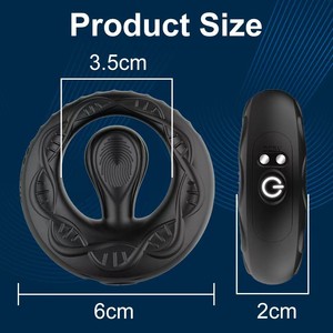 New Wireless Remote Control APP <b>Vibrating</b> Delay Lock Cock Ring for Couples Resonance Adult Sex Toy Factory direct sales oem - Product Image 2