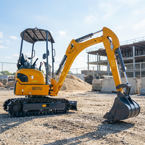 Miniexcavadora Nueva de 1.7 Toneladas con Giro Cero XE17U, Microexcavadora Compacta con Chasis Retráctil - Product Image 1