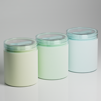 Bocaux en plastique HDPE de 8 oz, 10 oz, 15 oz avec couvercle à vis et cuillère doseuse pour poudre et bonbons gélifiés