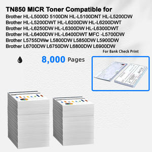 Cartucho de Tóner MICR Compatible con IBEST BROTHER TN850 para Brother HL-L5000D <span class=keywords><strong>5100DN</strong></span> HL-L5100DNT para Impresión de Cheques Bancarios - Product Image 2