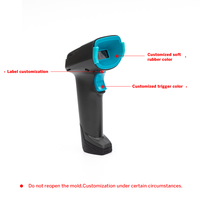 GUOTAO J2B Lector de código de barras inalámbrico de mano Entrega Alternativa rápida DS2278 1D 2D Escáner de código QR inalámbrico USB de largo alcance