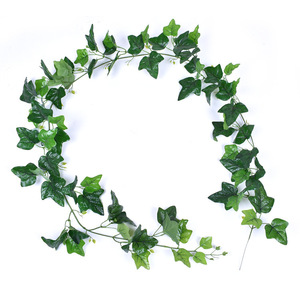 Lianes artificielles Xinchengzhi en lierre, 100cm-200cm, feuilles vertes en soie pour décorations de mariage et de plafond à la maison - Product Image 2