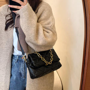 Nouveauté 2025 : Sacs à main simples pour femmes avec chaîne, sacs fourre-tout grande capacité en cuir PU, sacs bandoulière carrés décontractés, sacs à l'épaule pour femmes - Product Image 2