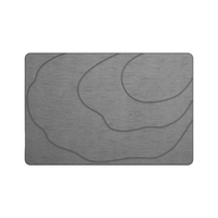 Tapis de bain en pierre de diatomite à séchage rapide, antidérapant, écologique, fabriqué à la machine, design personnalisé, luxe