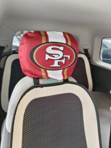 <span class=keywords><strong>San</strong></span> <span class=keywords><strong>Francisco</strong></span> 49ers 2025 diskon besar sarung bantal mobil kustom kualitas tinggi perkumpulan Wanita sarung bantal mobil penutup sandaran kepala kursi mobil - Product Image 2