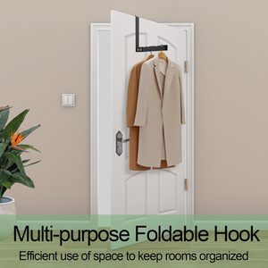 Porte-manteau pliable <span class=keywords><strong>à</strong></span> suspendre sur la porte 15x15cm, couleur comme sur l'image, <span class=keywords><strong>petit</strong></span> séchoir <span class=keywords><strong>à</strong></span> <span class=keywords><strong>linge</strong></span> pour suspendre les vêtements - Product Image 5