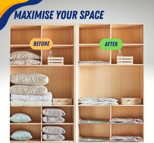 Ensemble de sacs sous vide pour <span class=keywords><strong>matelas</strong></span> G-Complete - Convient aux tailles simple à king size, résistant à l'humidité et à la poussière pour un <span class=keywords><strong>stockage</strong></span> à long terme - Product Image 5