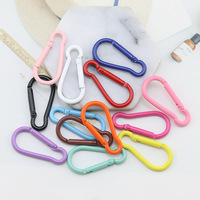 Boucles en aluminium coloré avec peinture cuite et peintes par pulvérisation, pour la randonnée, les sacs, la sécurité, le bricolage