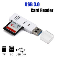 Lecteur de carte USB 3.0 2.0 pour caméra TF SD Carte mémoire Transmission haute vitesse Multifonctionnel deux en un Mini générique