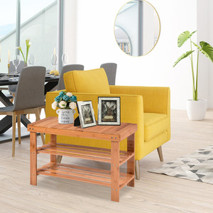 Sturdy & Durable Multi-Functional Wood Shoe Rack Bench for Entryway Storage Spaces - Product Image 4