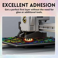 Bagian Printer 3D OEM Lembaran Baja Pegas Fleksibel untuk Bamboo Lab Double-Sided 184*184mm Galaxy & Rainbow Build Plates