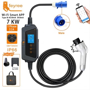 Chargeur de voiture électrique portable Type 2 32A 7KW à charge rapide avec contrôle par application Wi-Fi, câble de 5 m, garantie de 24 mois - Product Image 4