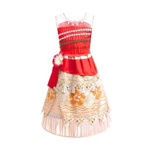 Costume de cosplay Maui du film Moana pour filles, robe de princesse pour fête de carnaval avec collier - Product Image 3