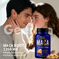 Capsule de racine de maca à étiquette privée OEM pour hommes, complément alimentaire naturel à base de plantes, amélioration masculine, pilules de maca, favorise l'équilibre hormonal