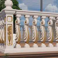 Nouveau Design de Moules Décoratifs en Plastique Durables pour Balustrades, Rampes et Balcons – Conception de Poteaux Barrières en Béton