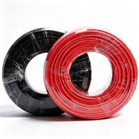 Cable Solar al por Mayor PV1-F H1Z2Z2-K con Aislamiento XLPE, Conductor de Cobre Estañado, Múltiples Tamaños, Rojo y Negro, 6kV