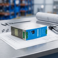 KRONZ Alimentation industrielle PRF240-24A30 sur rail DIN 240W/24V/10A Entrée CA/CC à découpage 16A Configuration métal PFC 100-240VAC