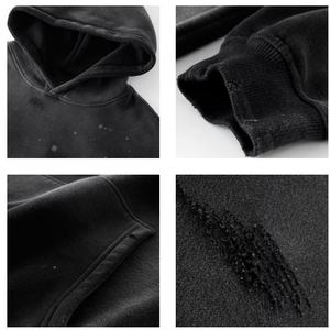 TKAN237D Custom Men's Boxy Thickened Oversized Heavyweight 470 Gsm con bolsillo Vintage Washed Pullover Hoodie - Product Image 3